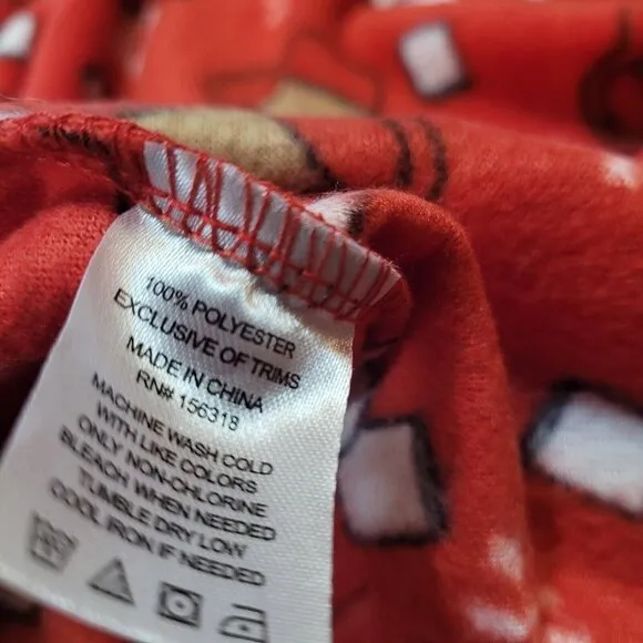 NWT Blis Fleece Pajama Pants Red and White Hot Cocoa Print Womens Size 2X