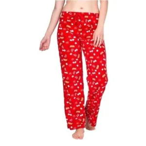 NWT Blis Fleece Pajama Pants Red and White Hot Cocoa Print Womens Size 2X