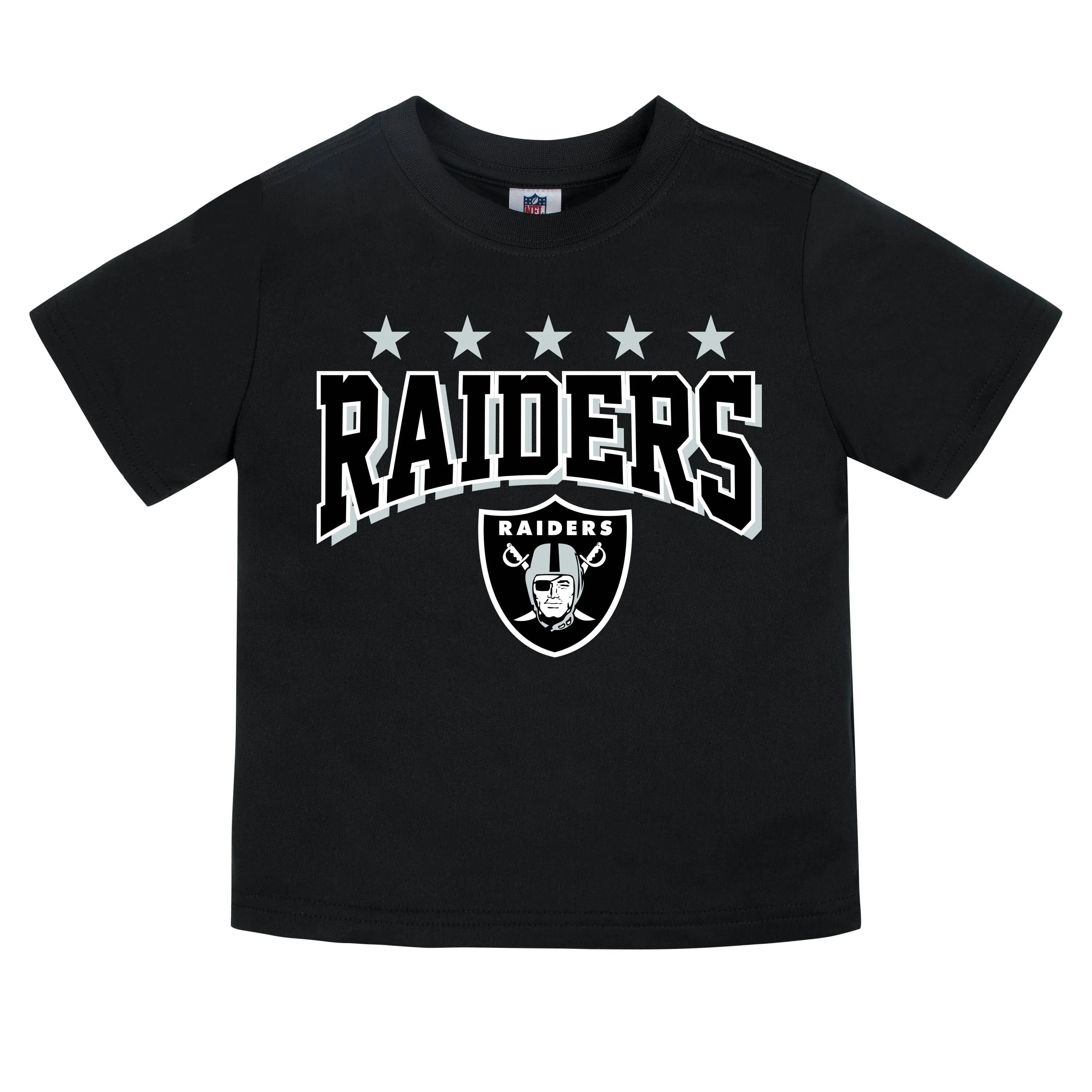 Oakland Raiders Boys Short Sleeve Tee Shirt