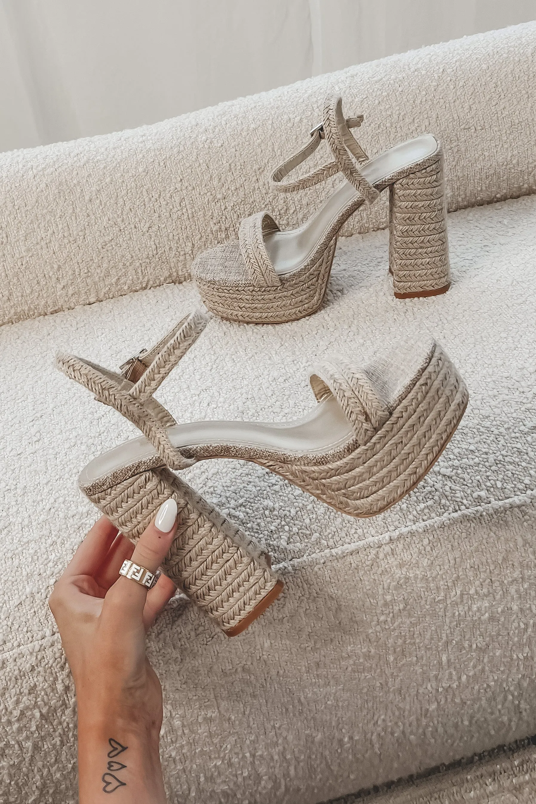 Ocean Side Runway Jute Heels
