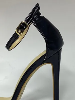 Open Toe Stiletto in Black