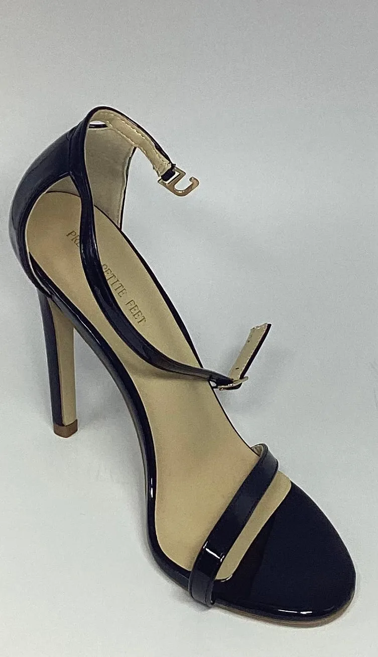 Open Toe Stiletto in Black