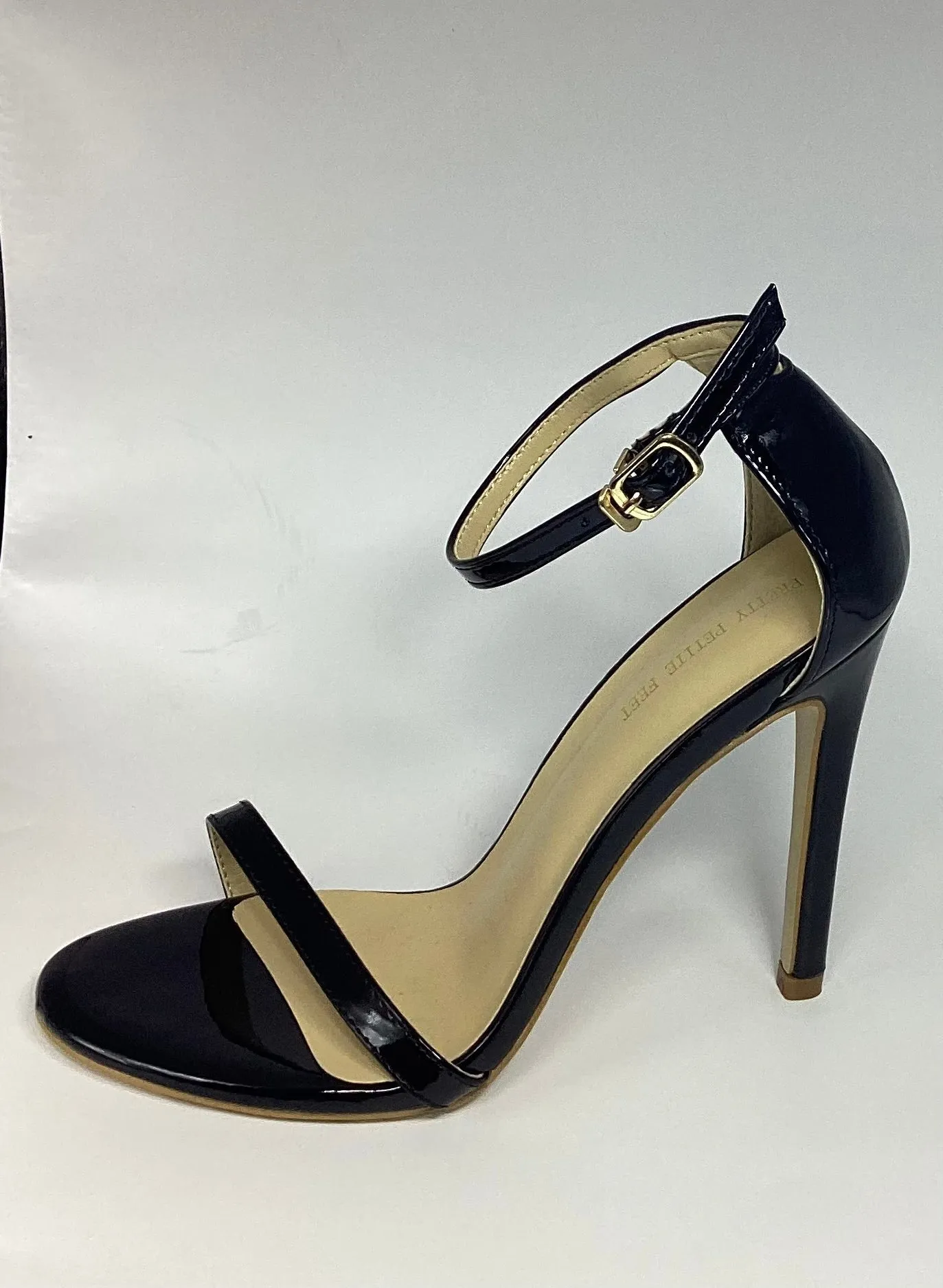 Open Toe Stiletto in Black