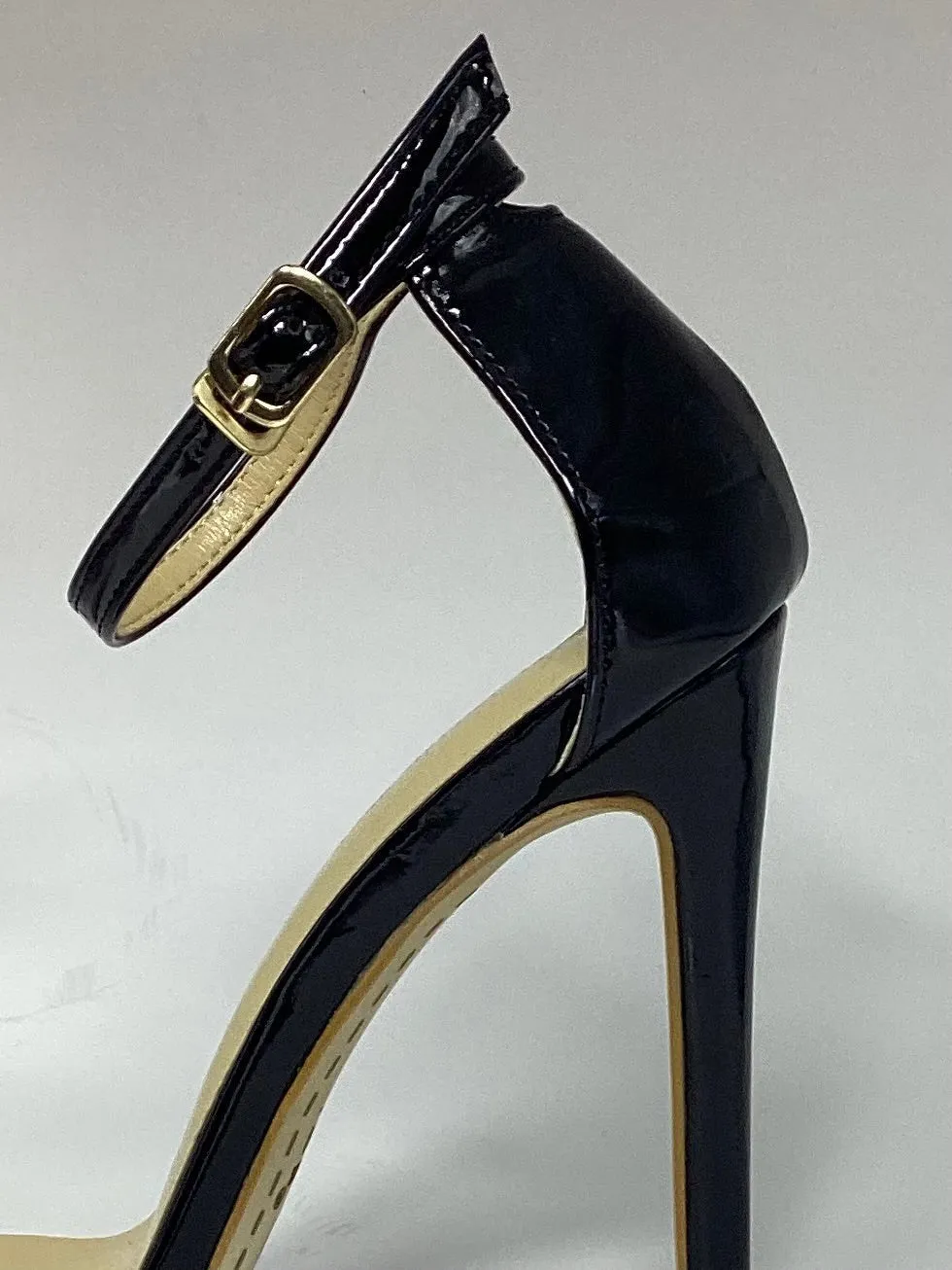 Open Toe Stiletto in Black