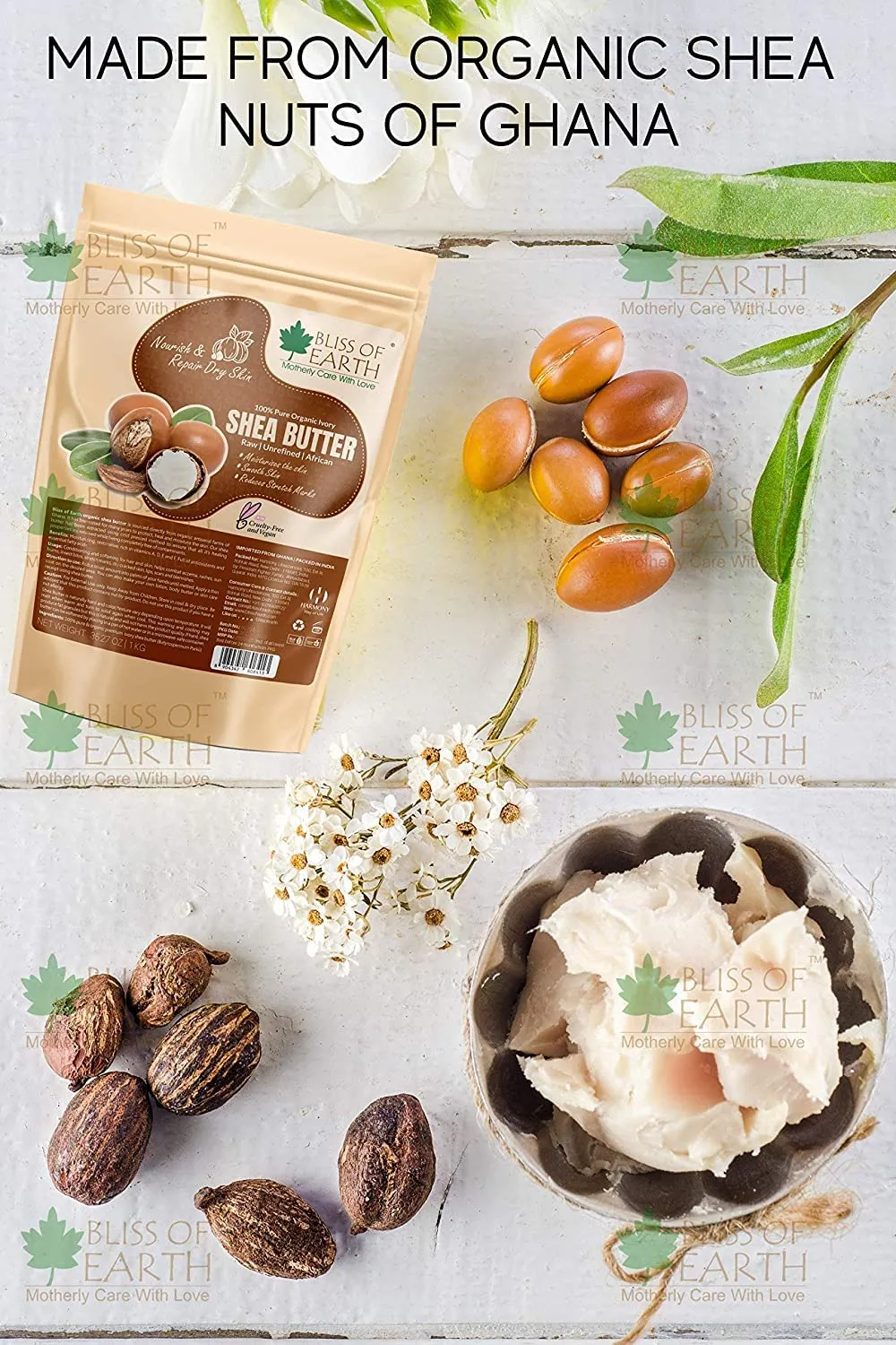 Organic Ivory Shea Butter 1kg