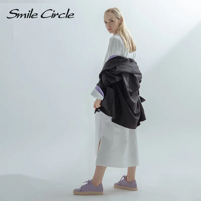 Original Smile Circle  Sheep leather Luxury Women Sneakers Casual Flat Ladies Shoes Fashion Breathable Comfort Women&#39;s Flat Shoes