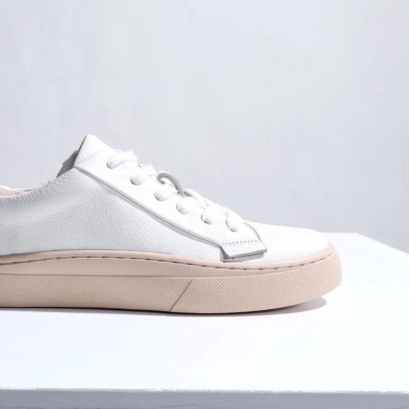 Original Smile Circle  Sheep leather Luxury Women Sneakers Casual Flat Ladies Shoes Fashion Breathable Comfort Women&#39;s Flat Shoes