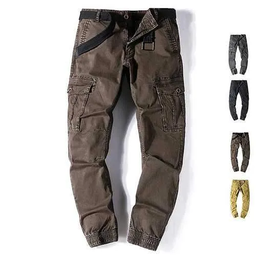 Outdoor Cotton Multi-pocket Cargo Pants
