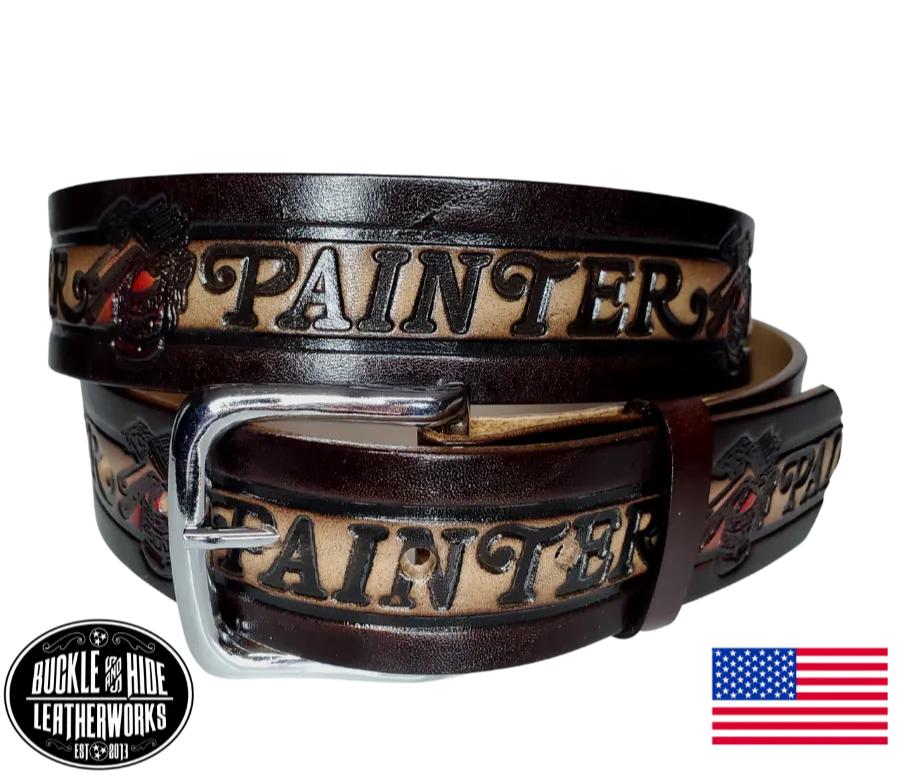 PAINTER Leather Belt