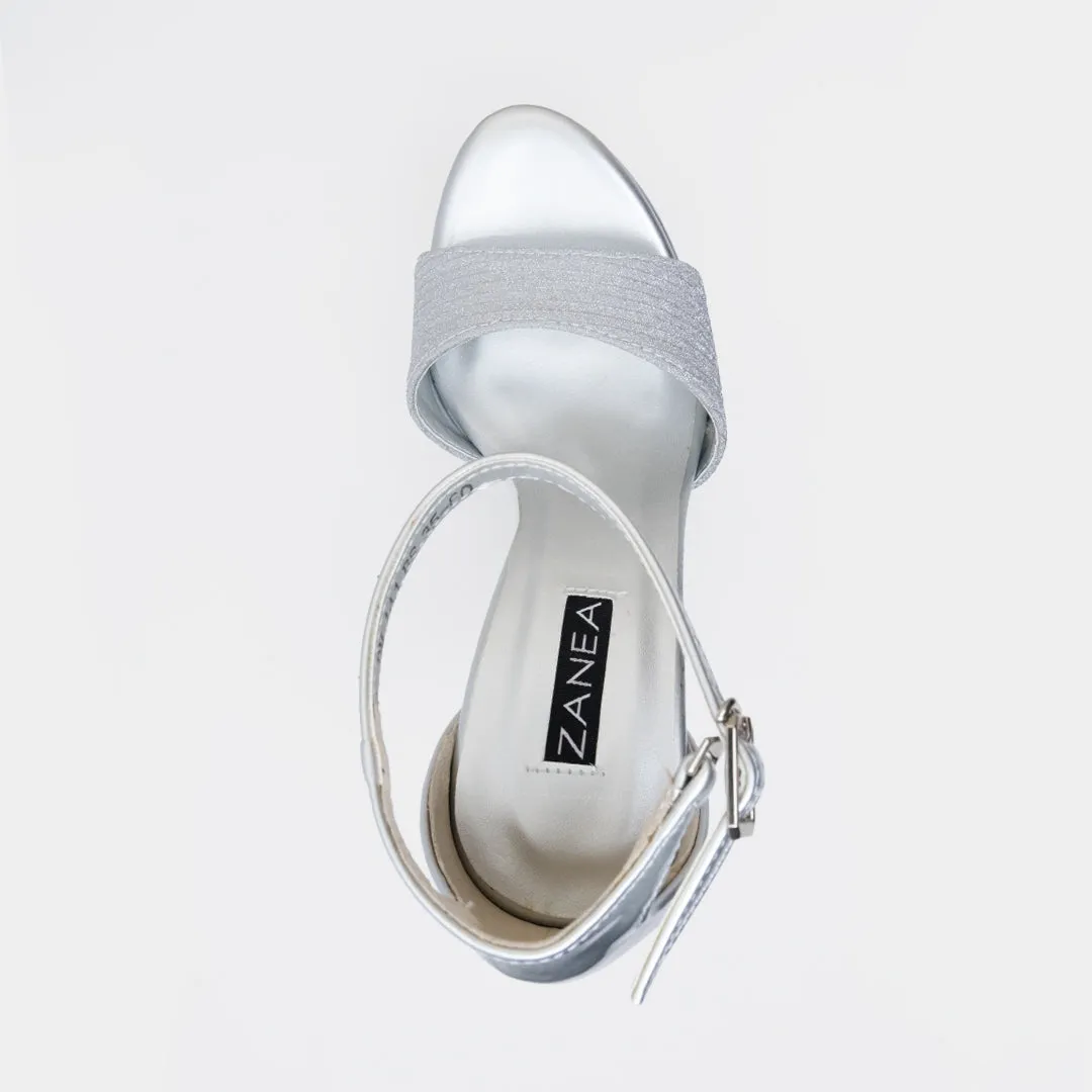 Palmer Platform Heels (Silver)