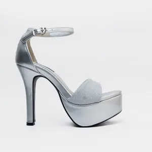 Palmer Platform Heels (Silver)