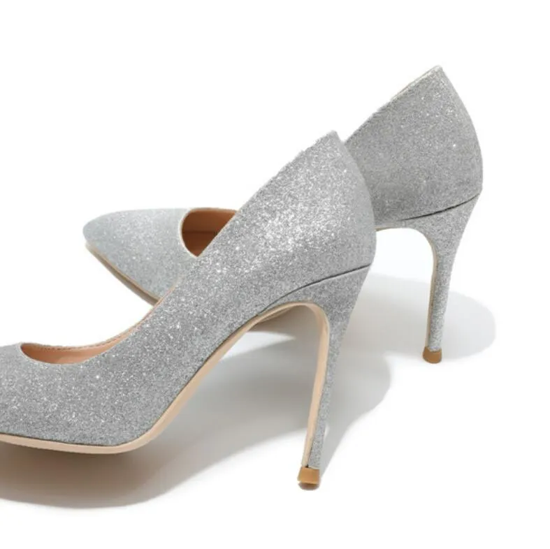 Petite Small Glitter High Heels GS171