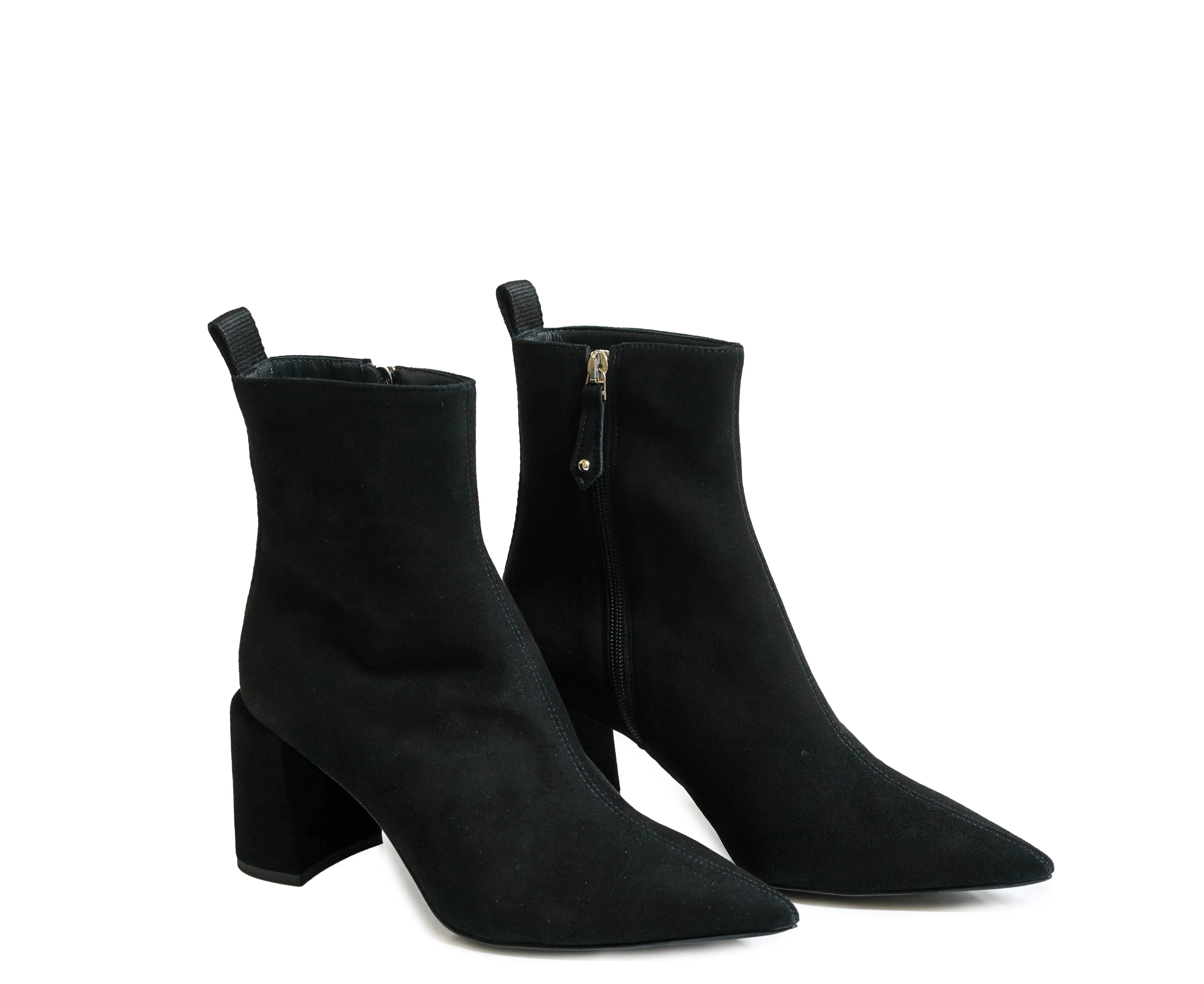Philipp Plein Women's Black Suede Ankle Boot 70 JH030