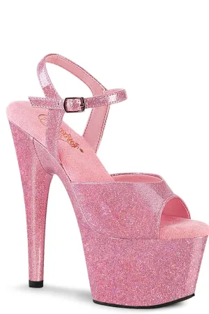 Pleaser USA Adore-709GP 7inch Pleaser Stilettos - Pink Glitter