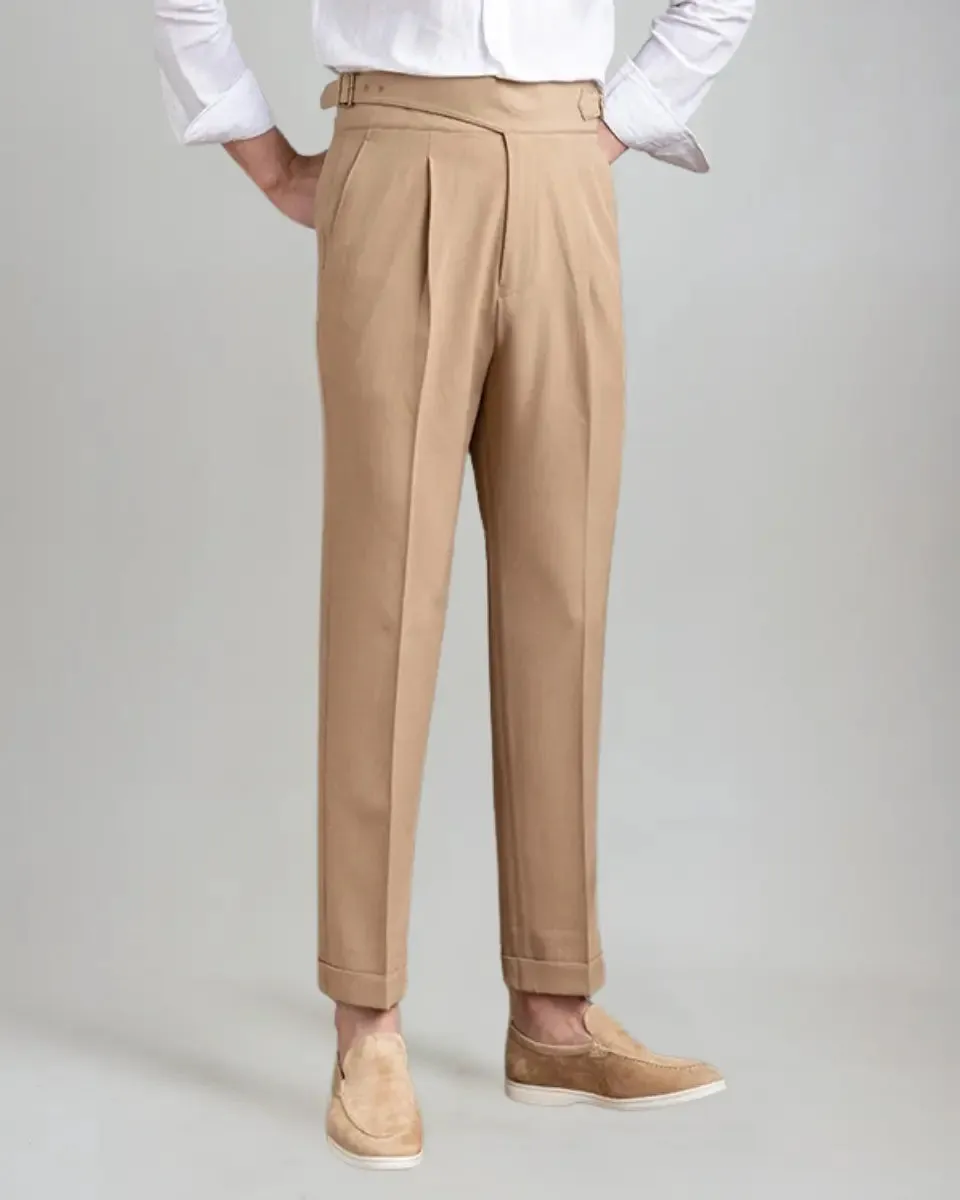 Pleated Oxford Pants