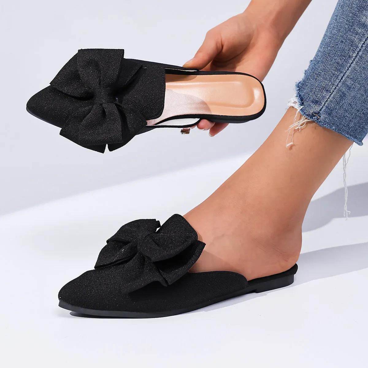 Plus Size Bow Beach Sandals