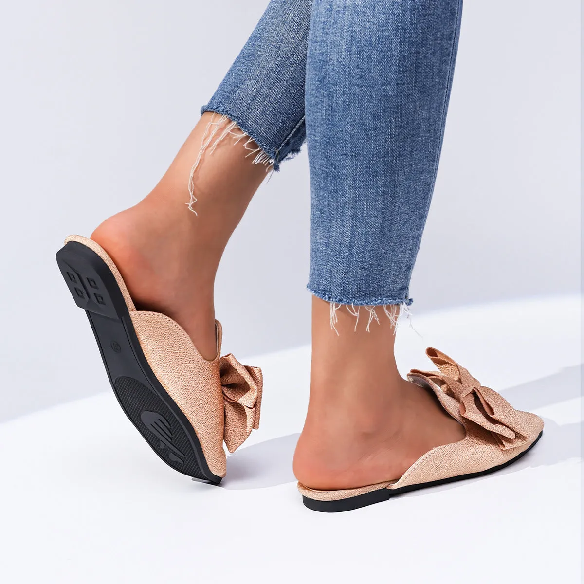 Plus Size Bow Beach Sandals