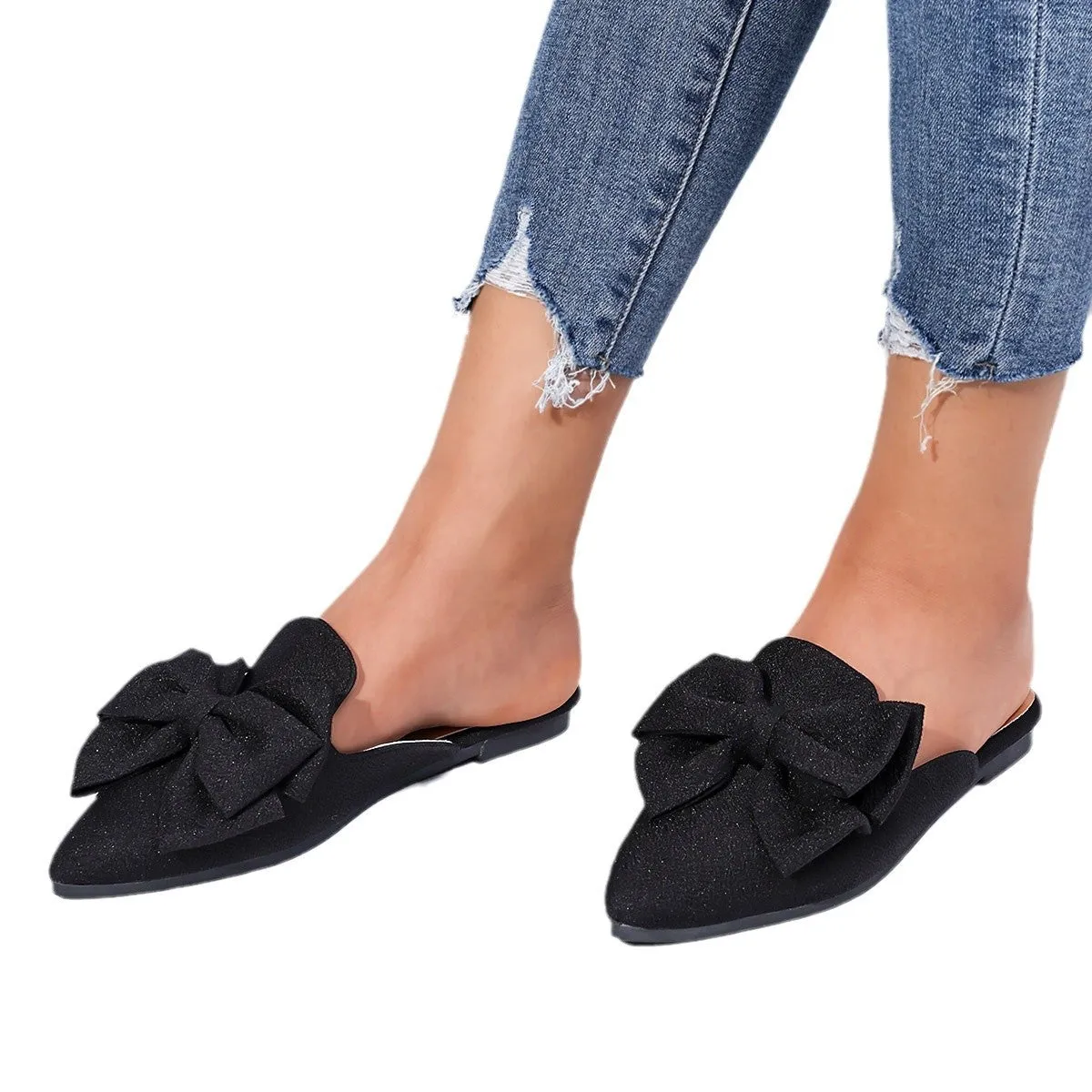 Plus Size Bow Beach Sandals