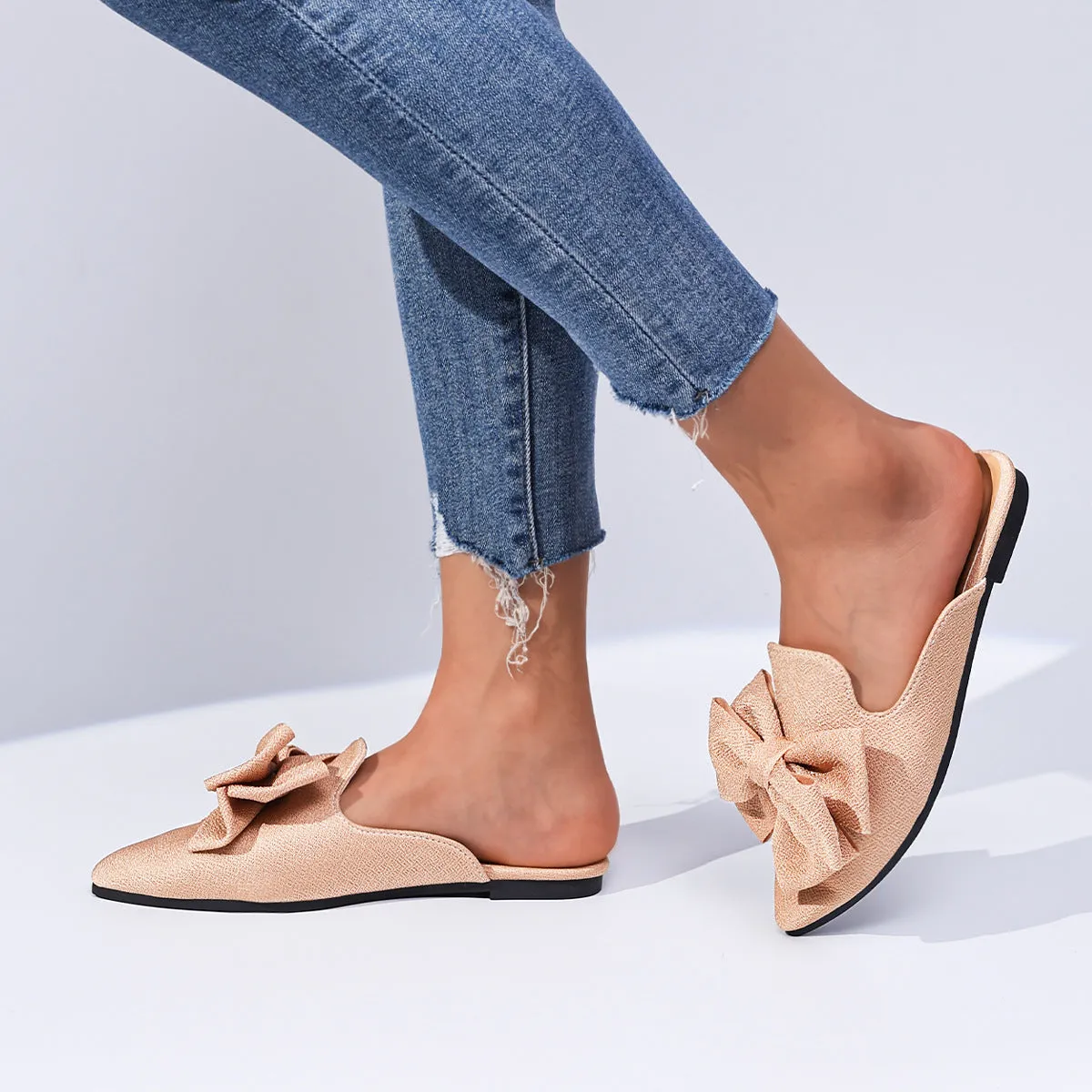 Plus Size Bow Beach Sandals
