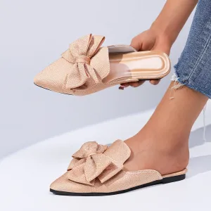 Plus Size Bow Beach Sandals