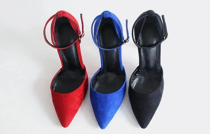 Pointed Ankle Strap High Heel Sandals ABBY