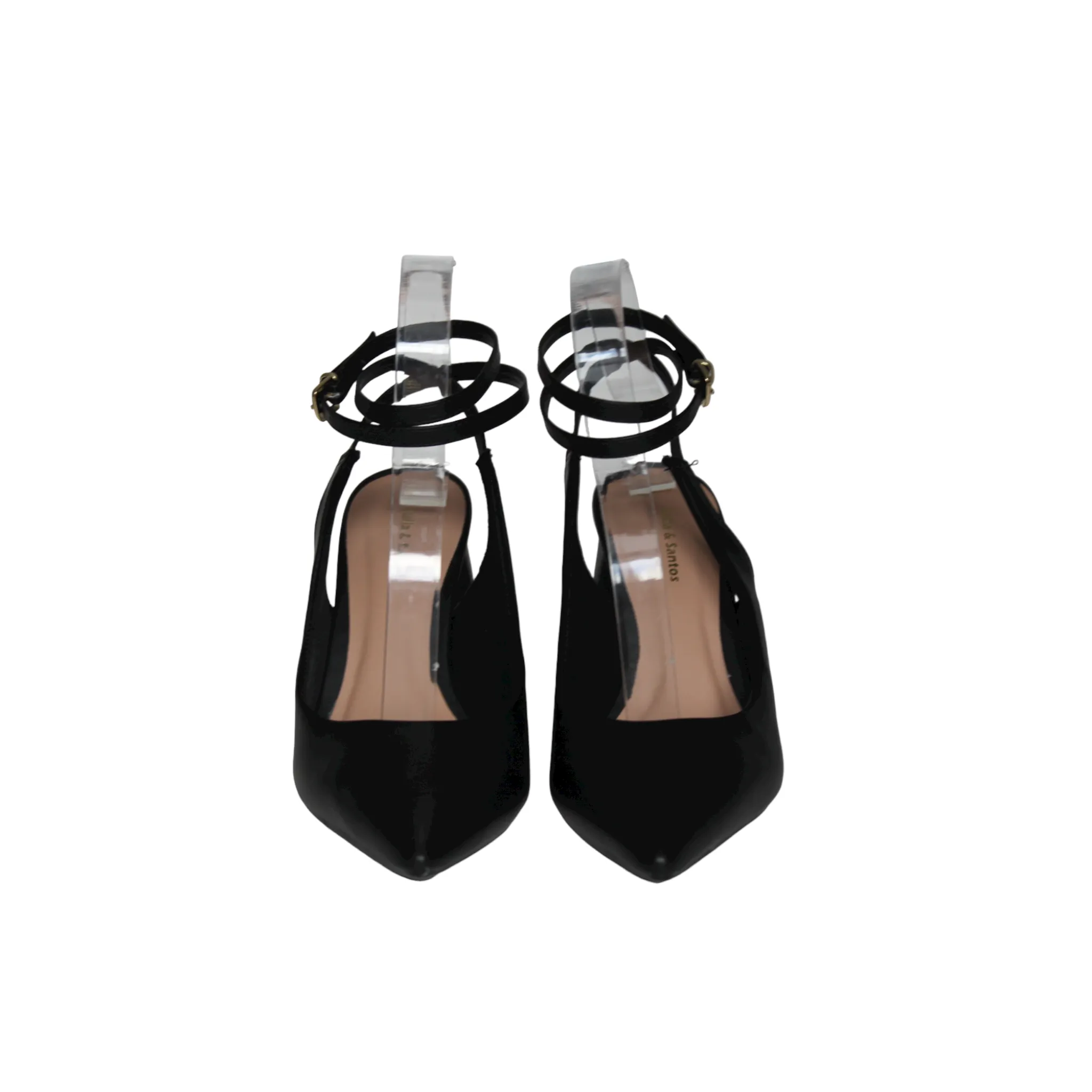 Pointed Closed Toe Ankle Tie Up Heels