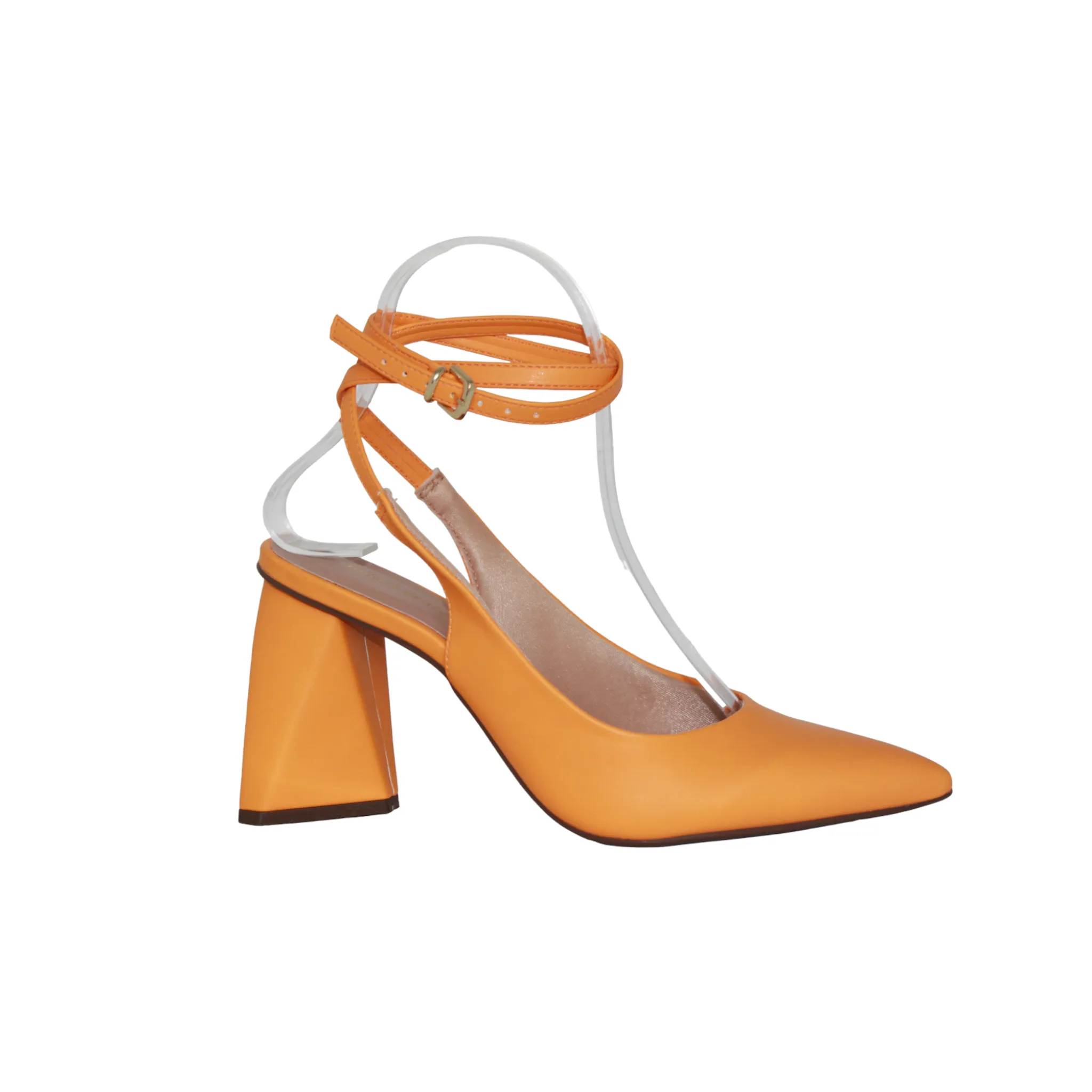 Pointed Closed Toe Ankle Tie Up Heels