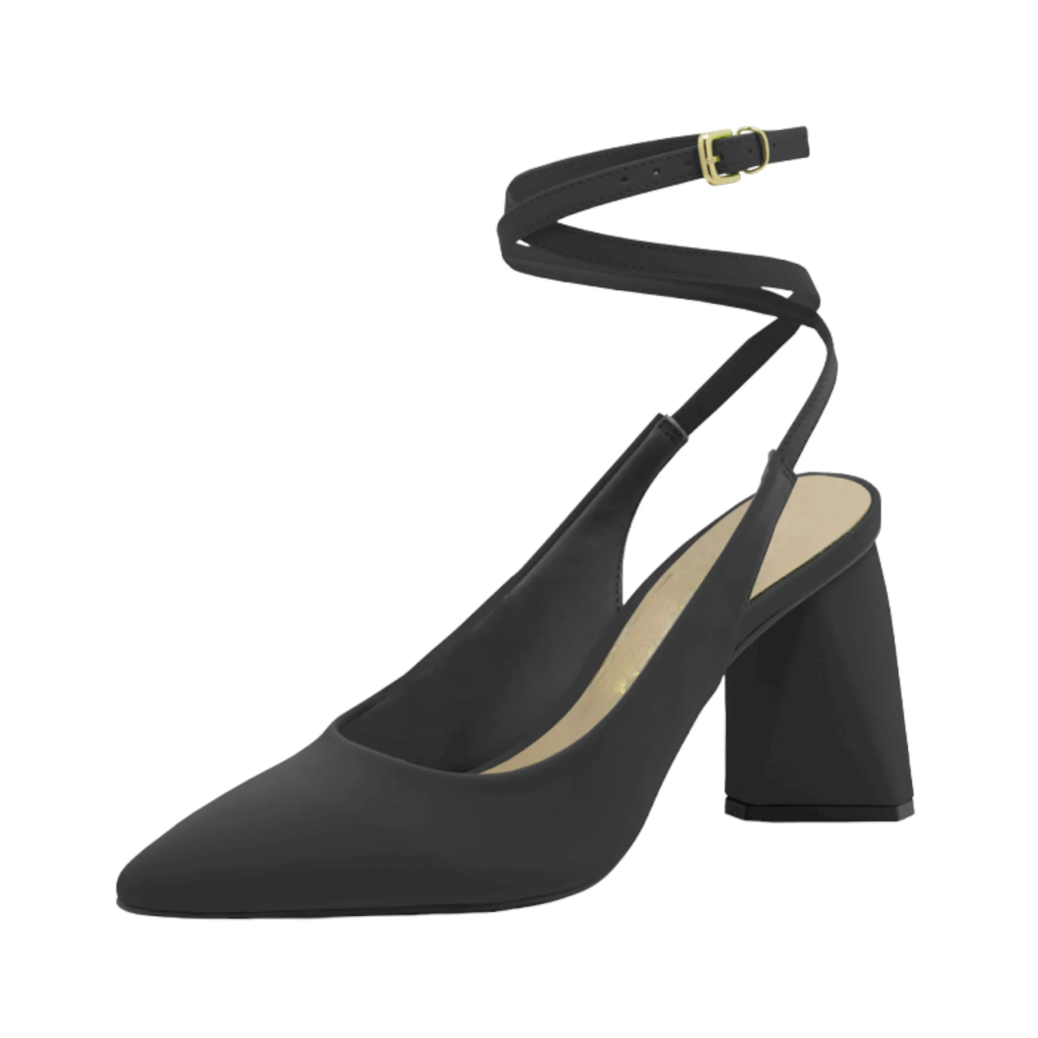 Pointed Closed Toe Ankle Tie Up Heels