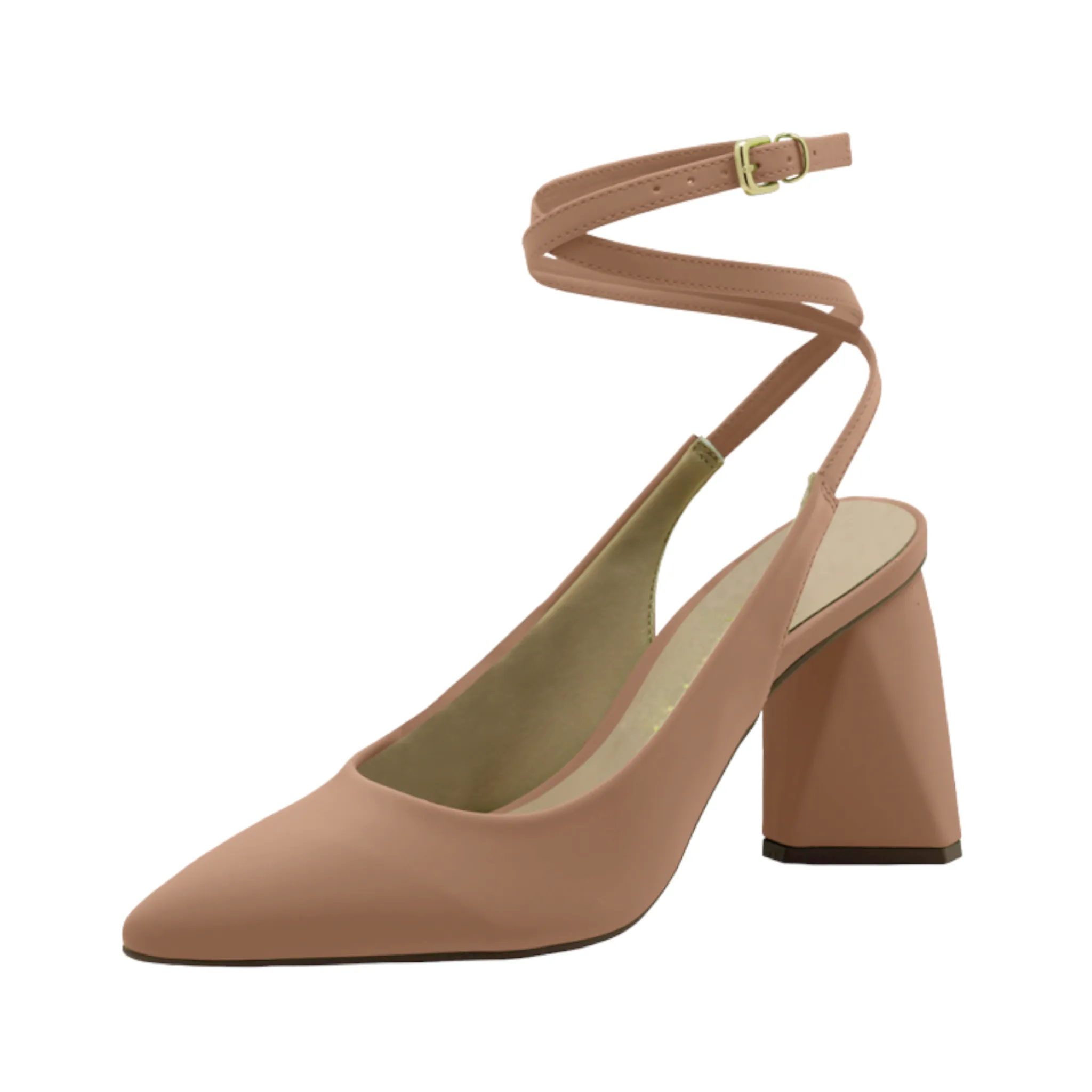 Pointed Closed Toe Ankle Tie Up Heels