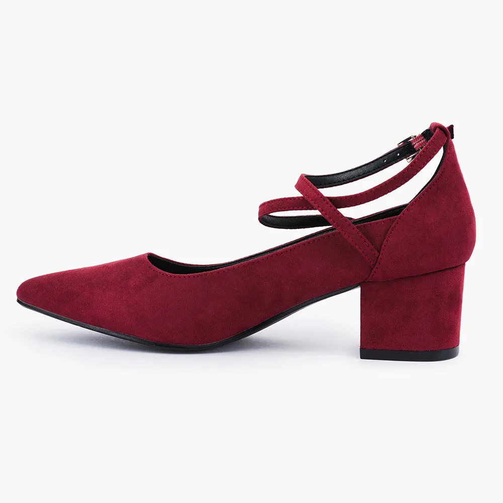 Pointed toe wrap around
