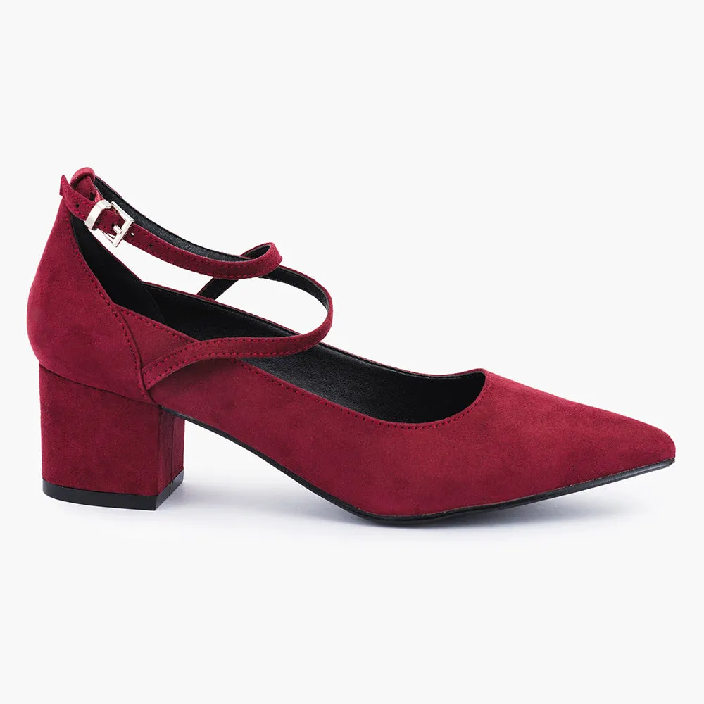 Pointed toe wrap around