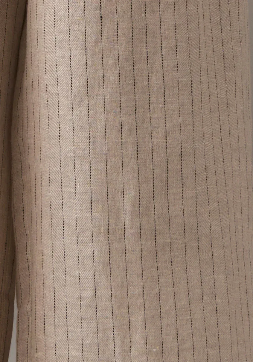 POL, Theo Pinstripe Pant | Pebble Pinstripe