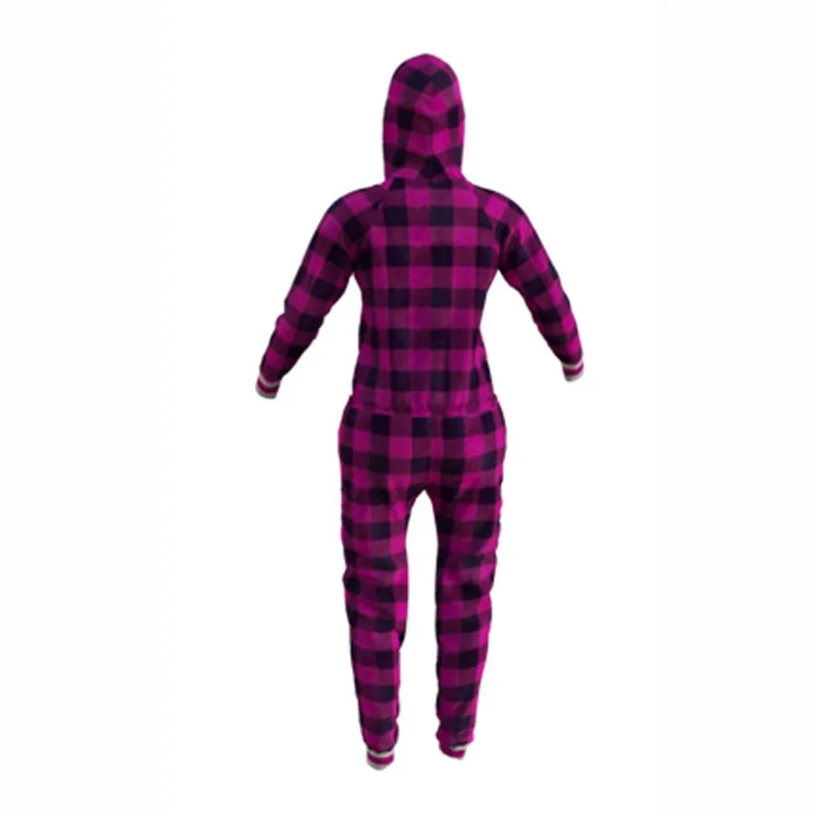 Pook Pink Plaid Fleece Onesie
