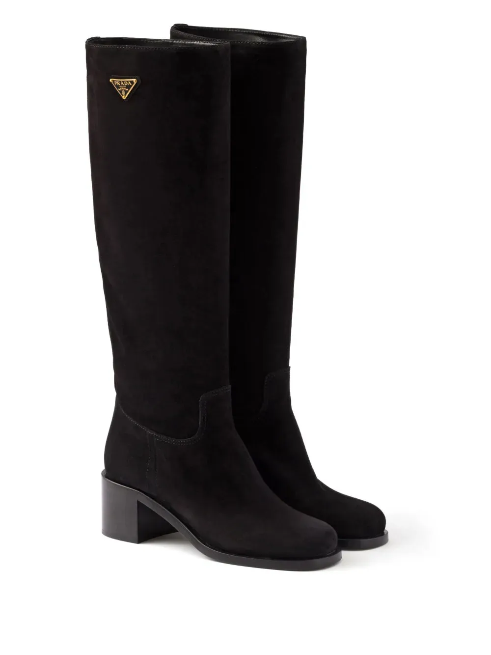 Prada 55mm suede boots