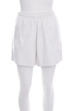 Prada White Leather Shorts SZ 38