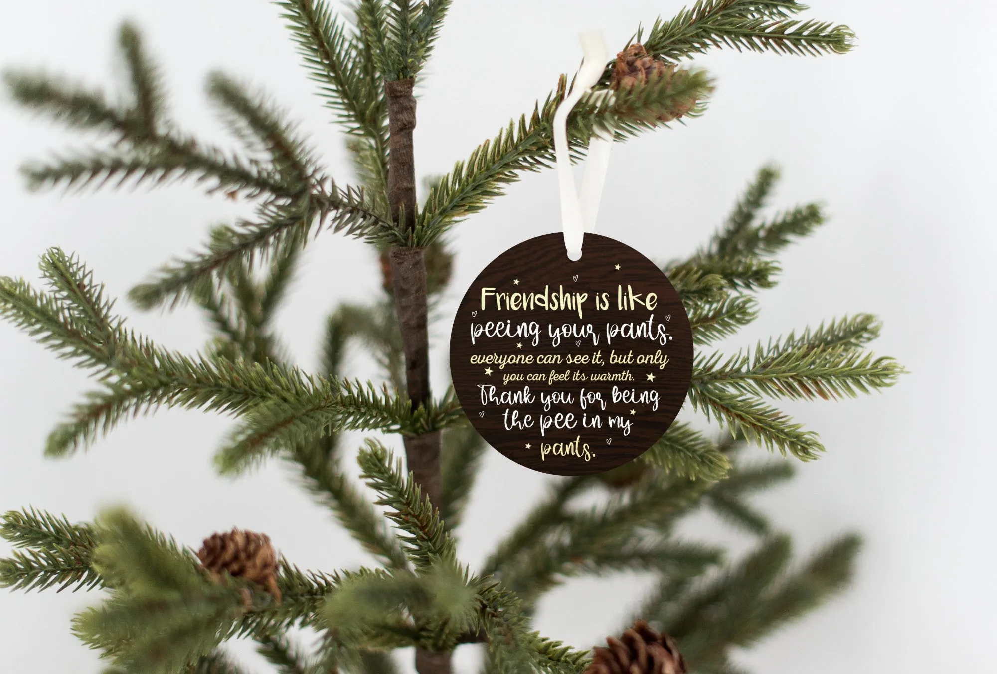 [Pre Christmas Sale] - Friendship Is Like Peeing Your Pants Ornament