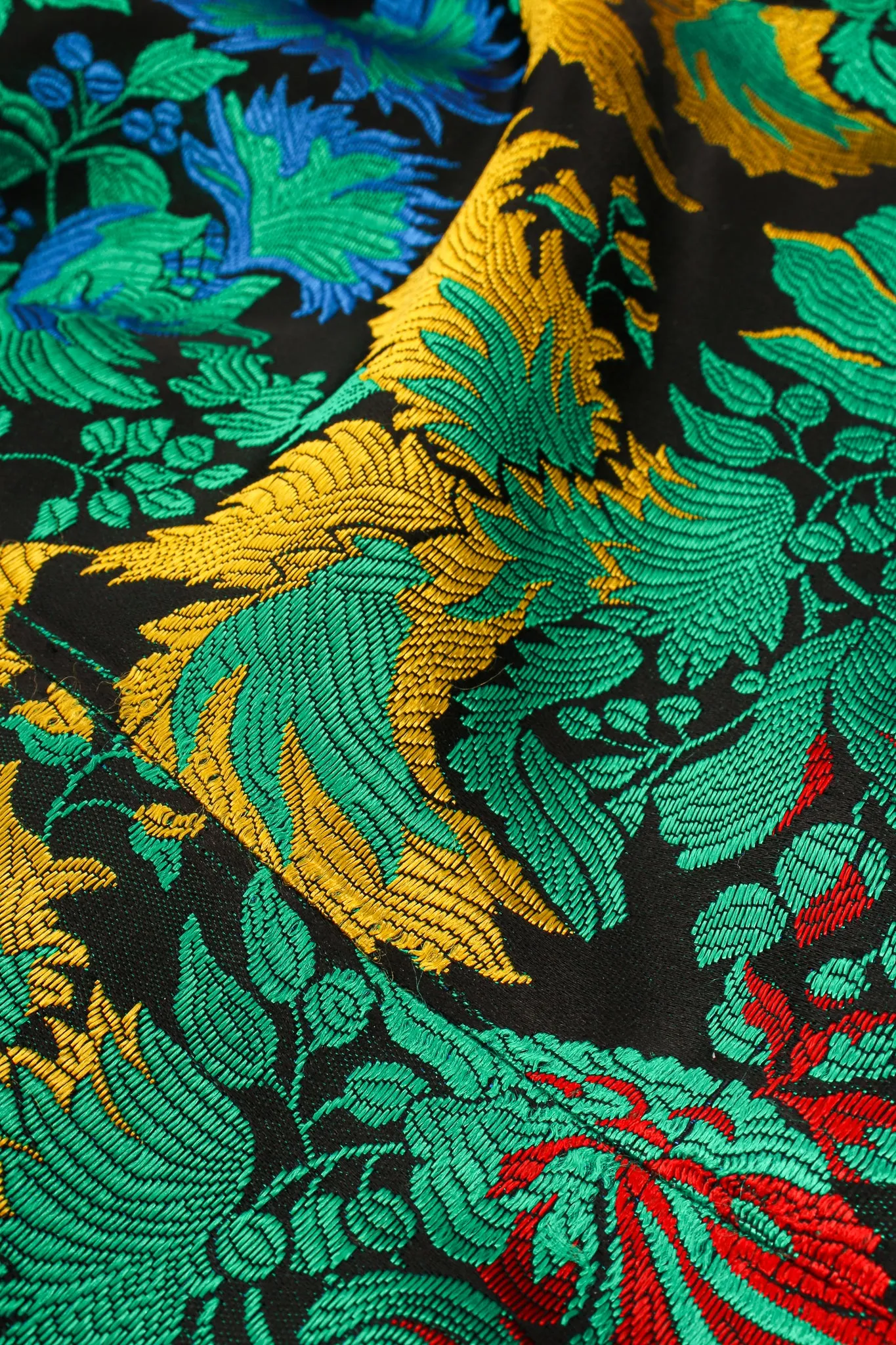 Puff Sleeve Brocade Dress
