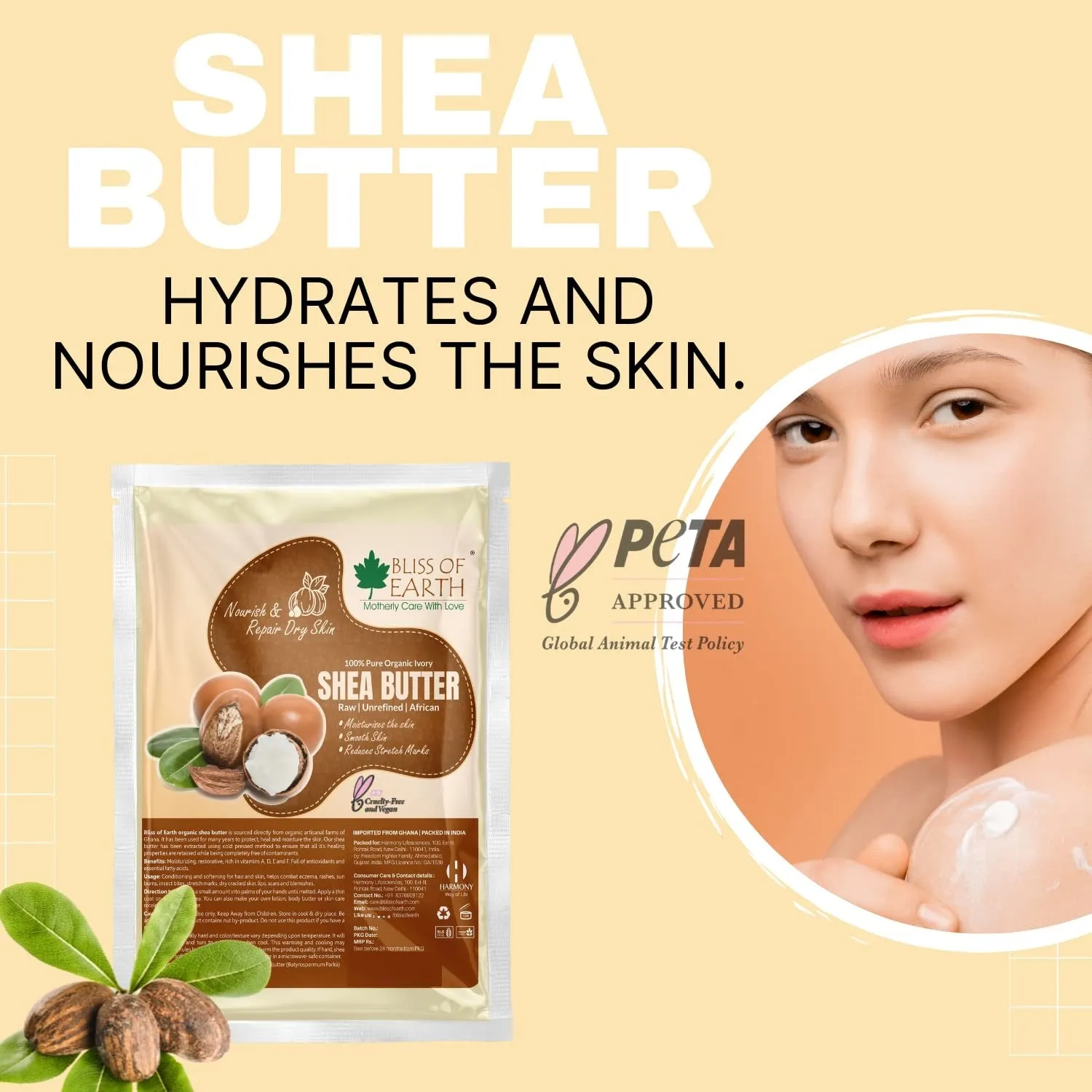 Pure Organic African Shea Butter 200GM