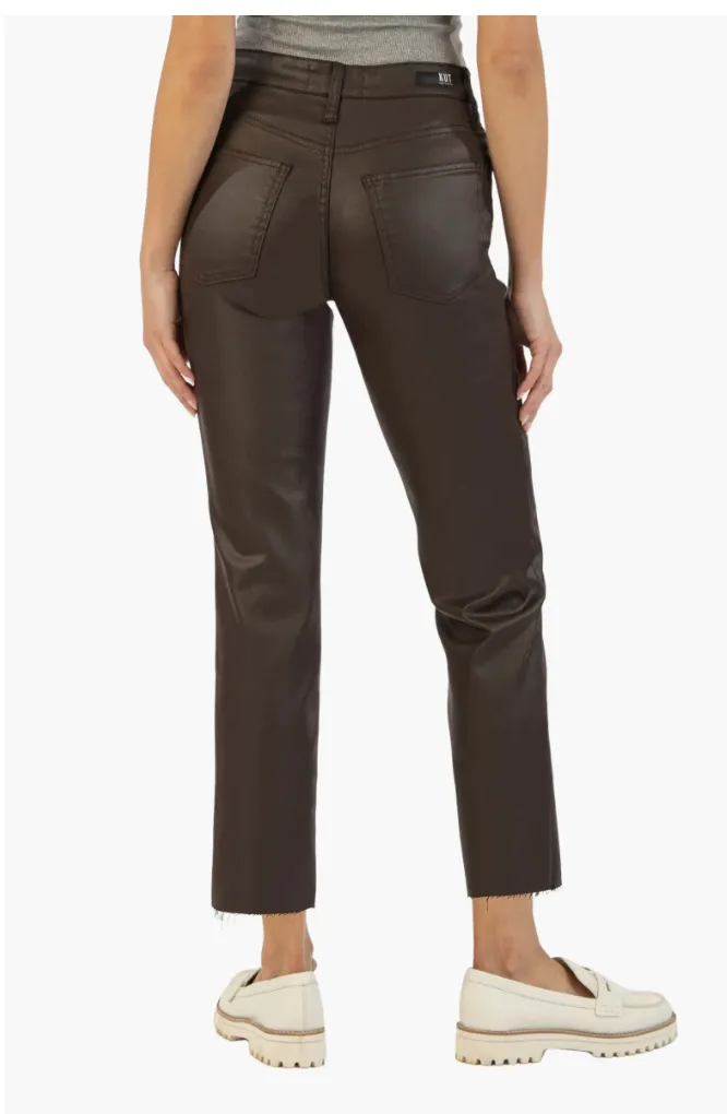 Rachael Fab Ab Coated Women's High Waist Mom Jeans