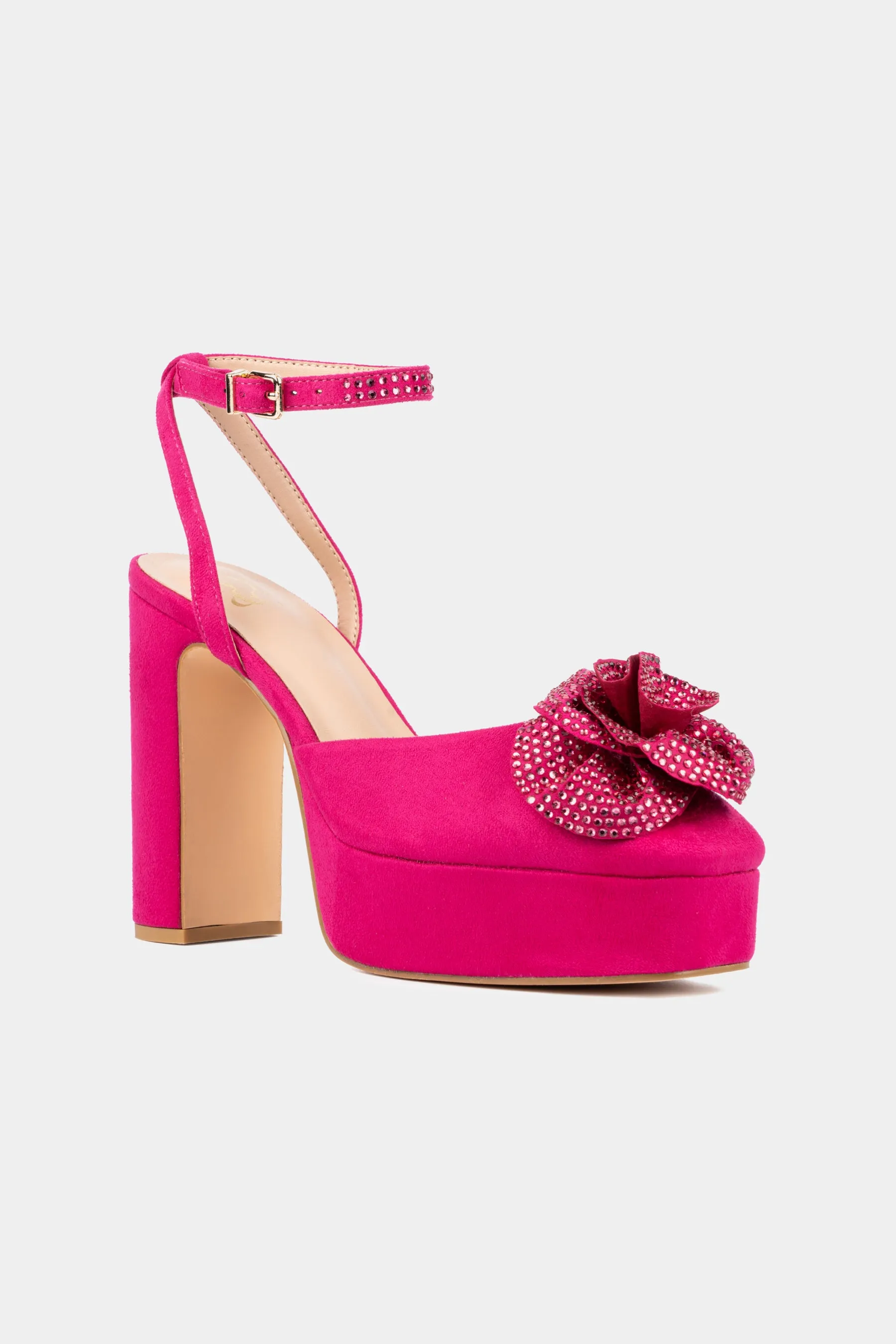 Raya Flower Platform Heels