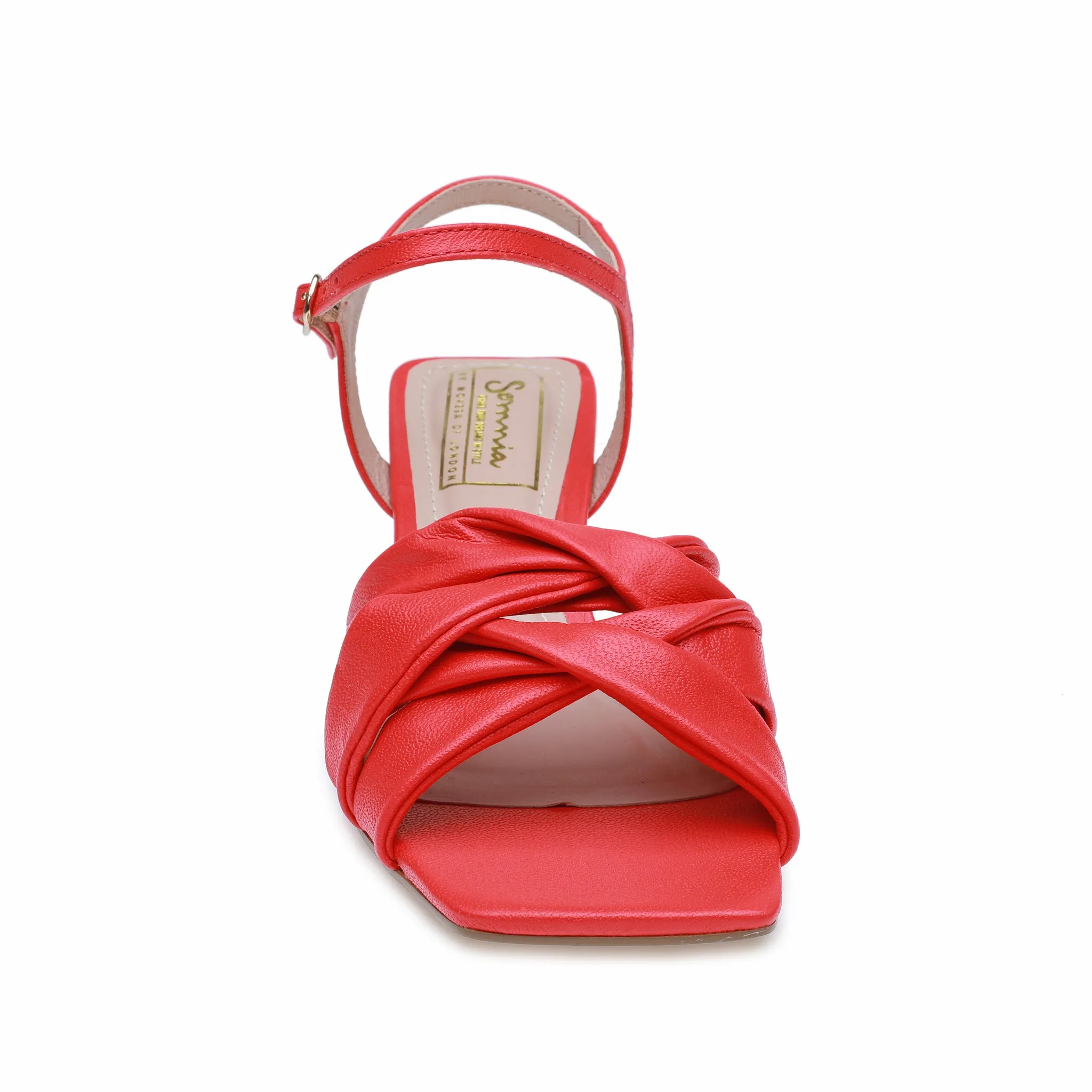 Red Leather Cross Overs