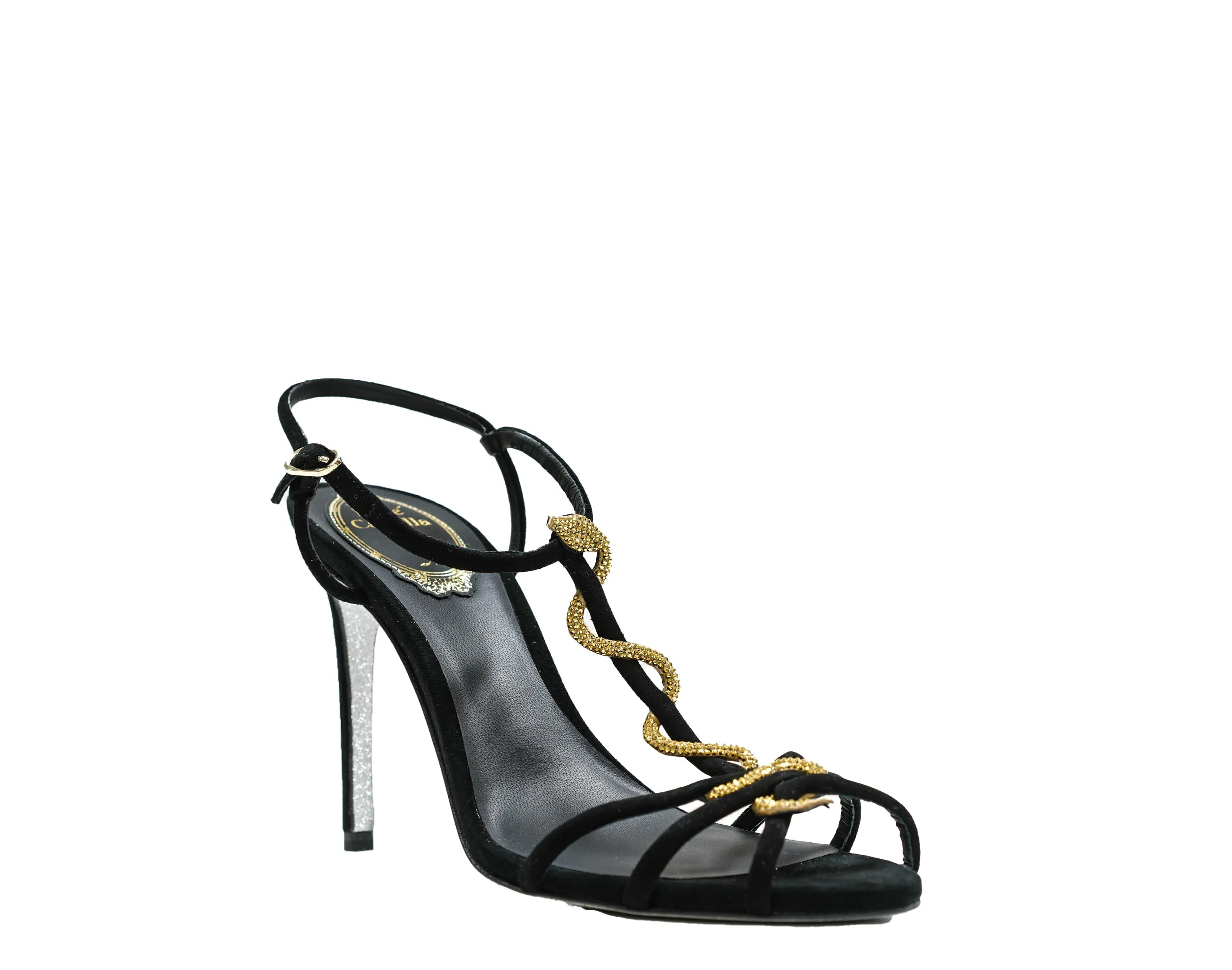 Rene Caovilla Women's Black Suede Sandal C11422 40% off