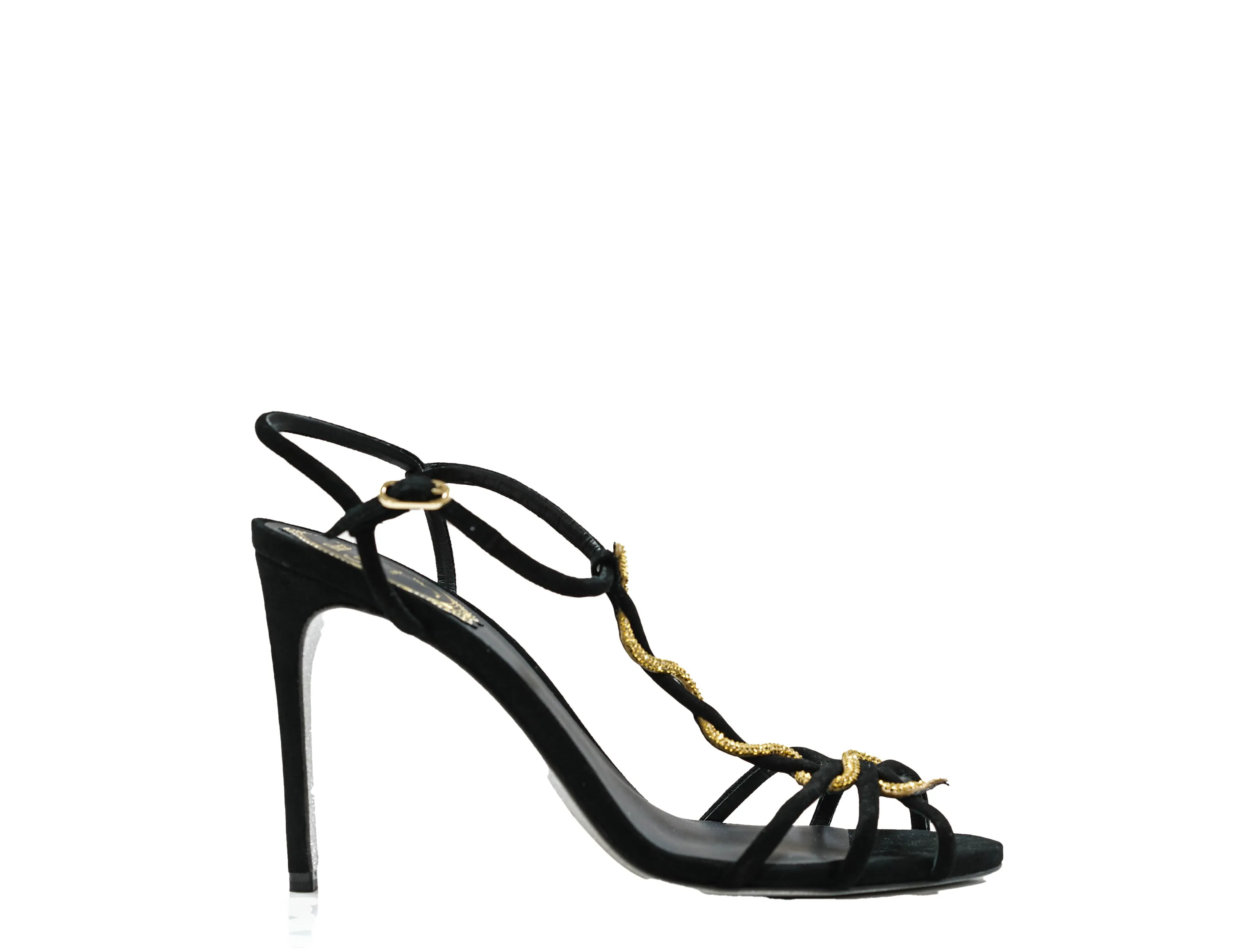Rene Caovilla Women's Black Suede Sandal C11422 40% off