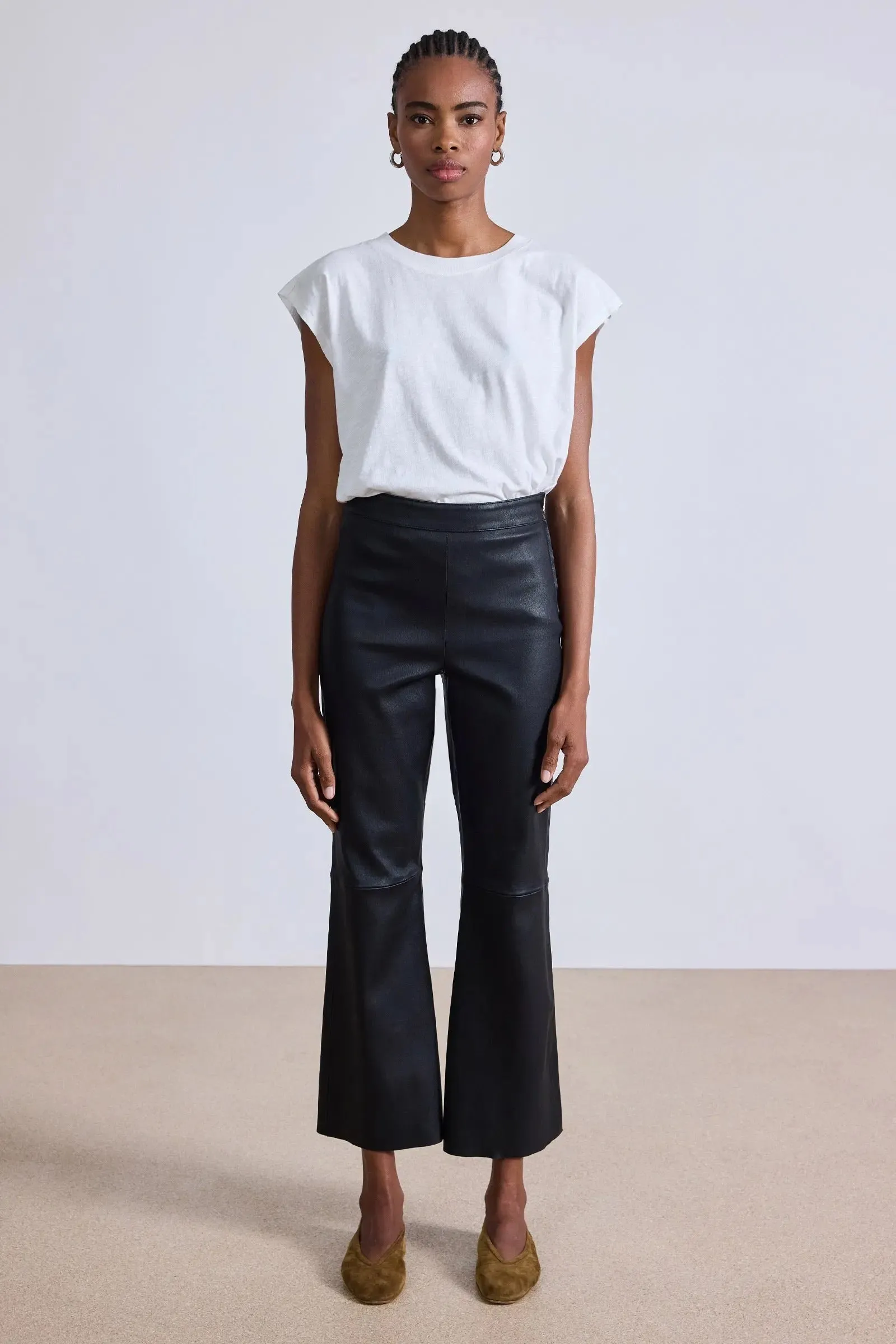 Rene Flare Leather Pants