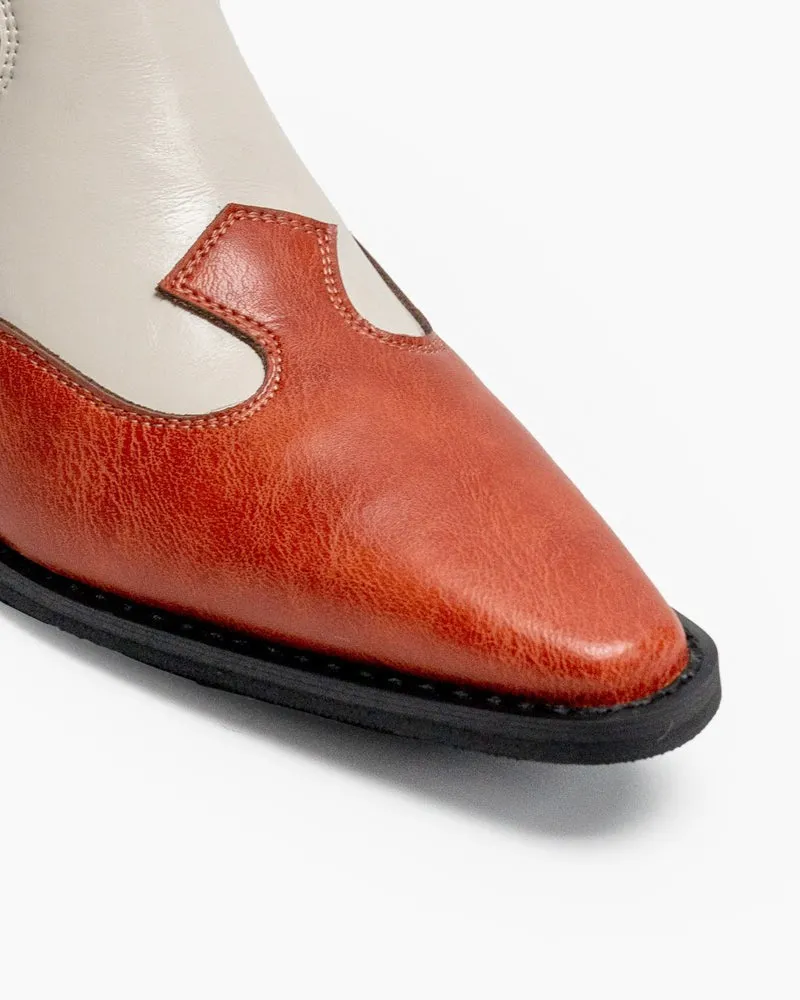 Retro Genuine Leather Belt Buckle Ankle Boots