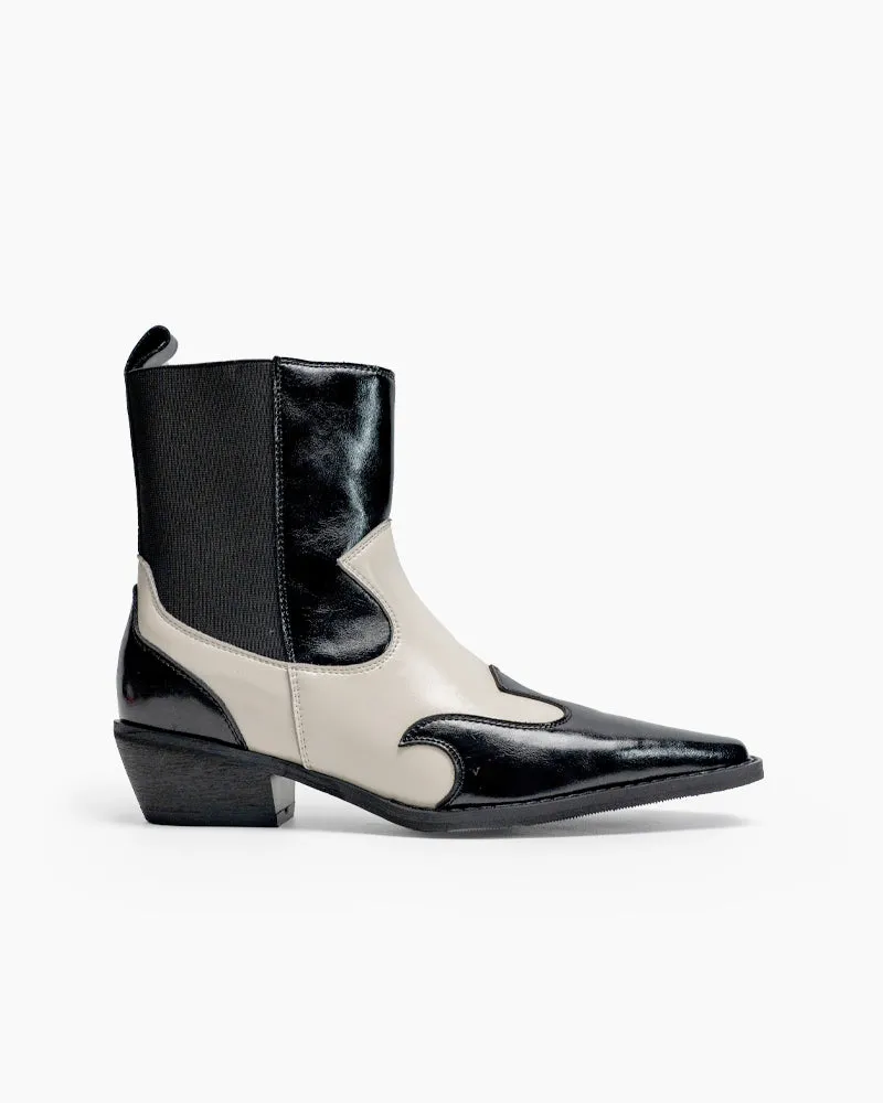 Retro Genuine Leather Belt Buckle Ankle Boots