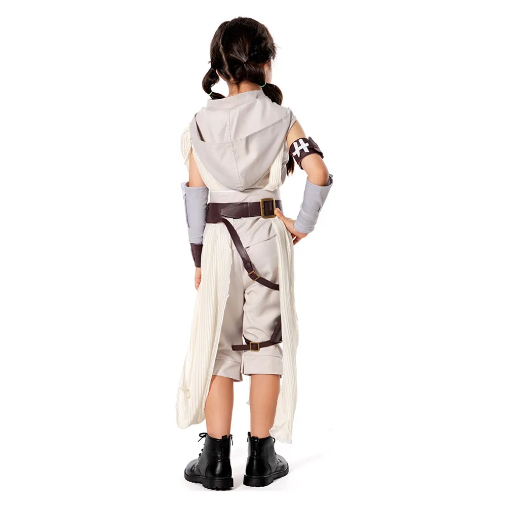 Rey The Rise of Skywalker Halloween Carnival Suit Rey Cosplay Costume Kids Children Outfit