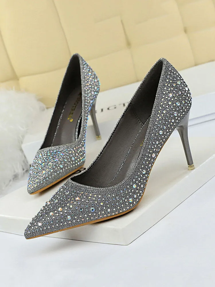 Rhinestone Party Stiletto Heels