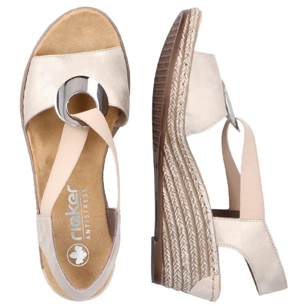 Rieker 624H6-60 (Marie) Muschel Sandals