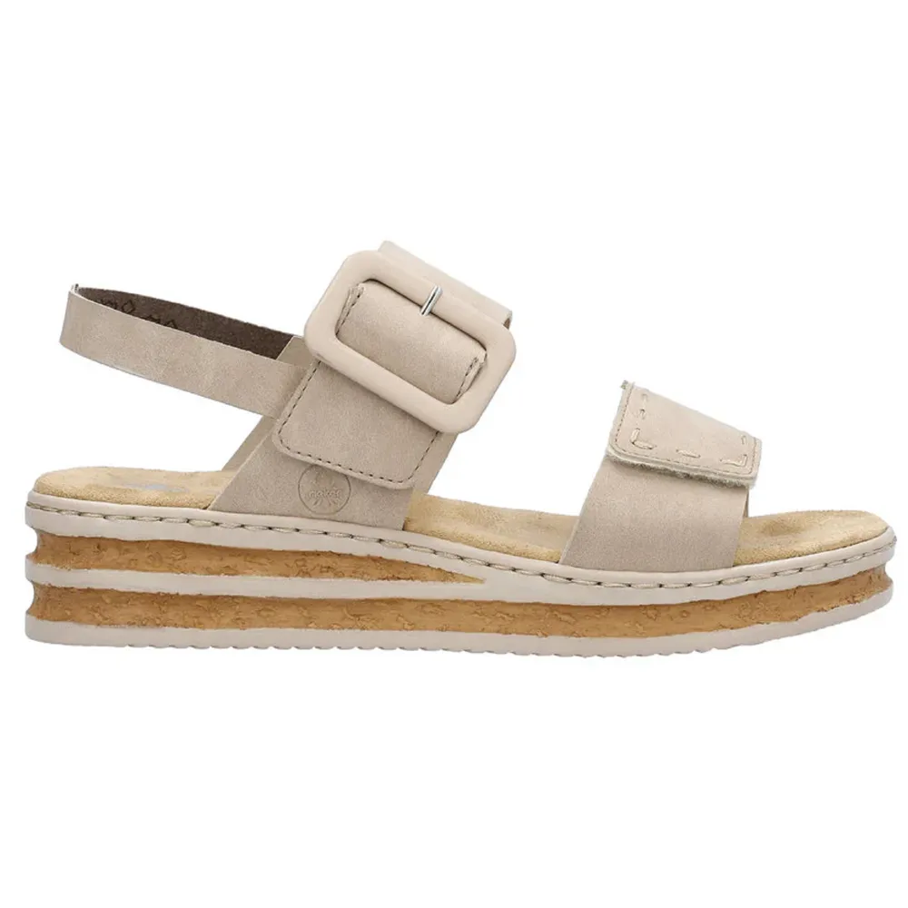 Rieker 62950-62 (Megan) Nude Sandals